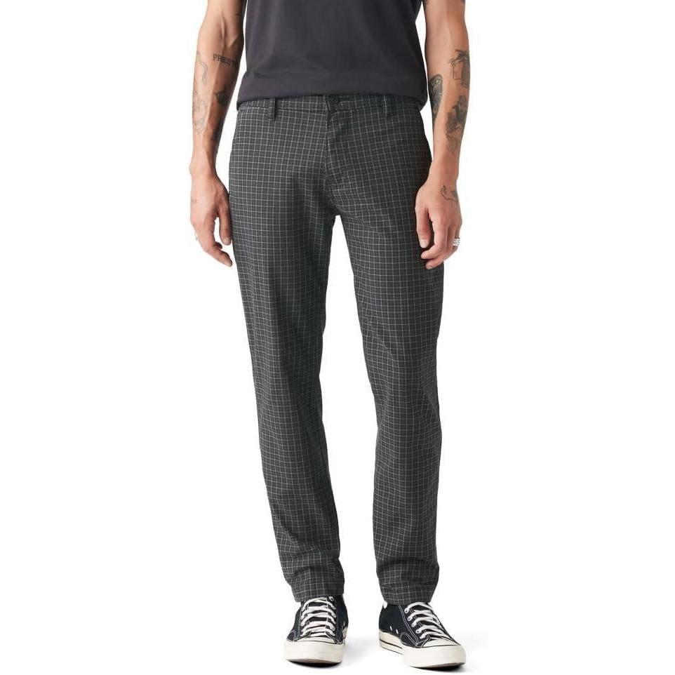 imageLevis Mens Xx Standard Tapered Chino Pants Also Available in Big amp TallLawrence Plaid Meteorite
