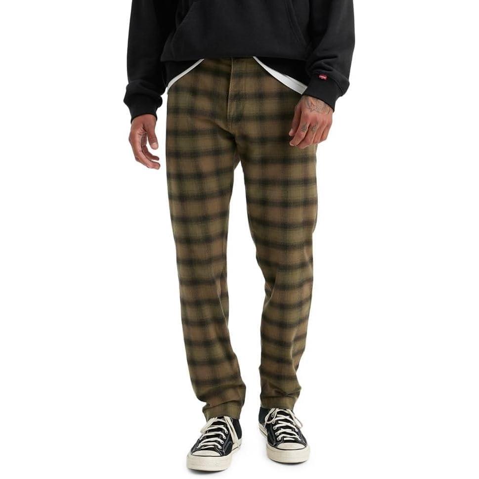 imageLevis Mens Xx Standard Tapered Chino Pants Also Available in Big amp TallNew Clyde Plaid Meteorite