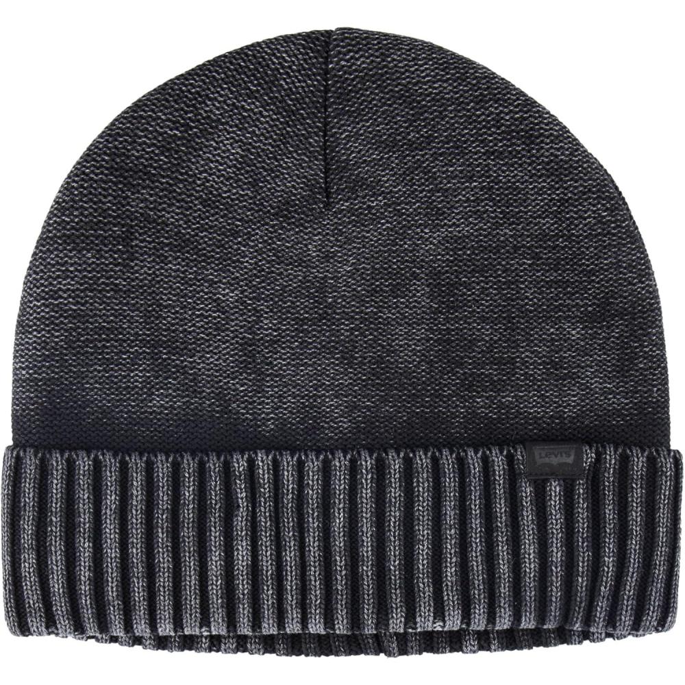 imageLevis Unisex Adult Knit Cuffed All Season Beanie HatWashed Black