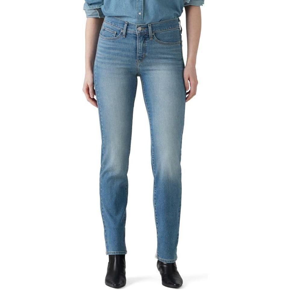 imageLevis Womens 314 Shaping Straight Jeans Also Available in PlusEternal Indigo Mid Stretch