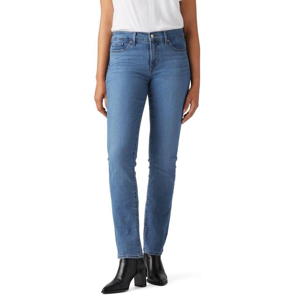 imageLevis Womens 314 Shaping Straight Jeans Also Available in PlusLapis Gem Medium Indigo