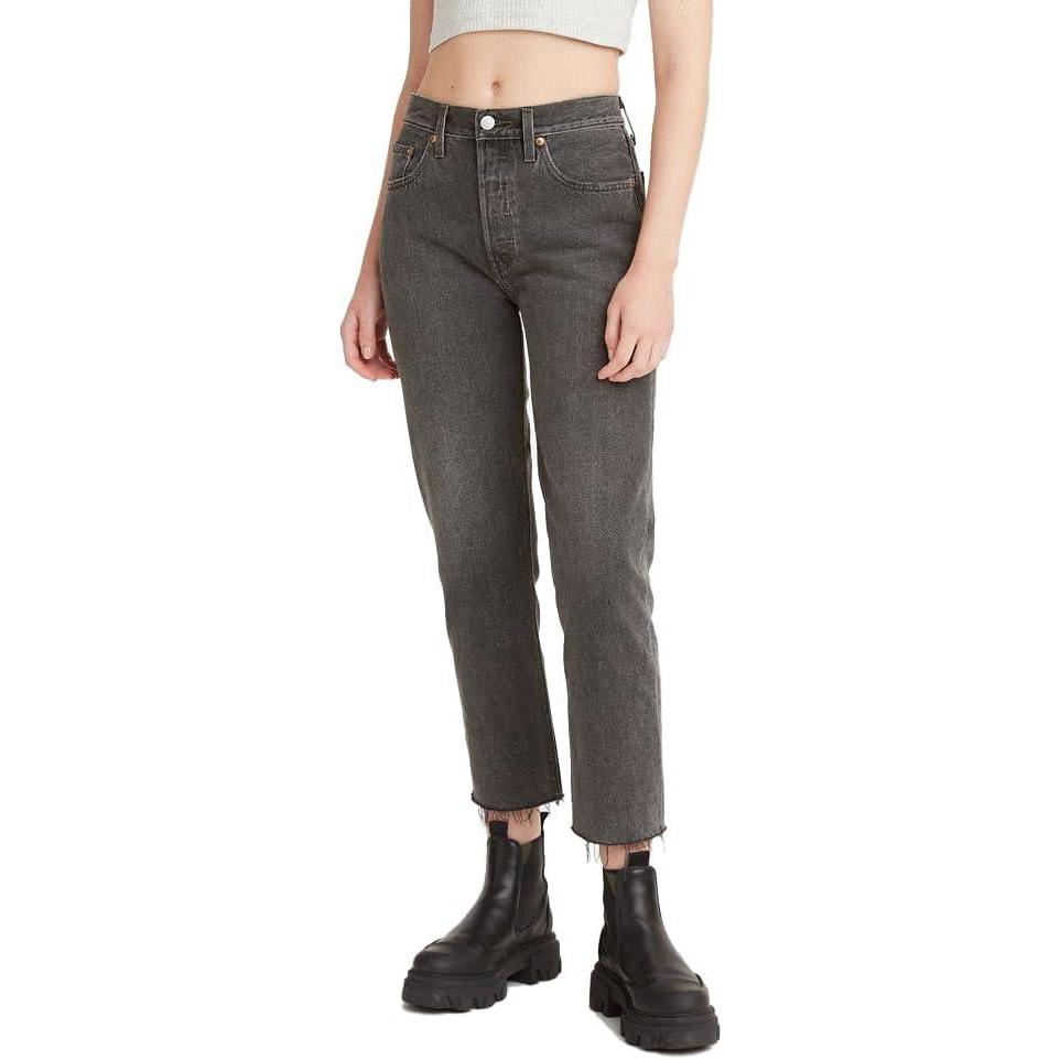 imageLevis Womens 501 Crop JeansGet Off My Cloud Black