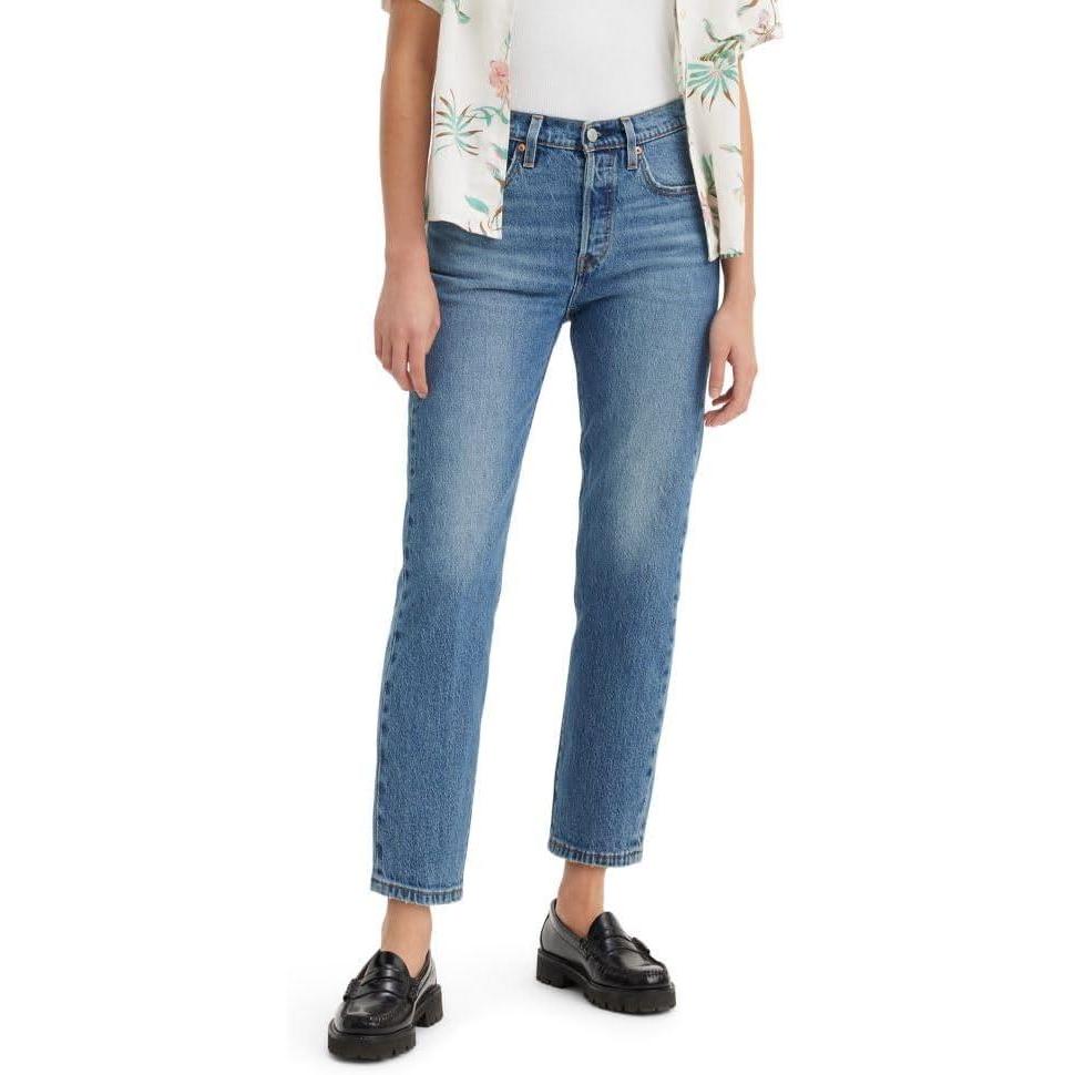 imageLevis Womens 501 Crop JeansNew Blue Its True
