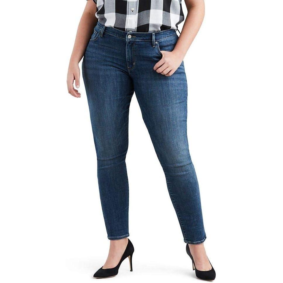 imageLevis Womens 711 Skinny Jeans Also Available in PlusAstro Indigo Dark Indigo
