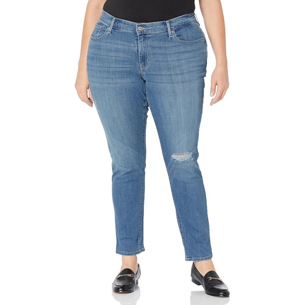 imageLevis Womens 711 Skinny Jeans Also Available in PlusHeathers Medium Indigo