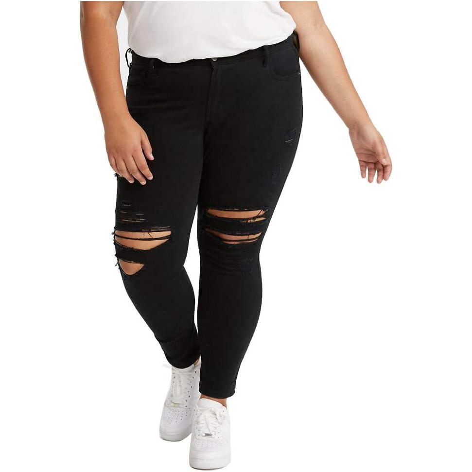 imageLevis Womens 711 Skinny Jeans Also Available in PlusSo Extra Black