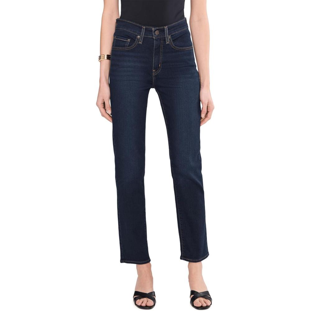 imageLevis Womens 724 High Rise Straight JeansNew Face Away Stretch