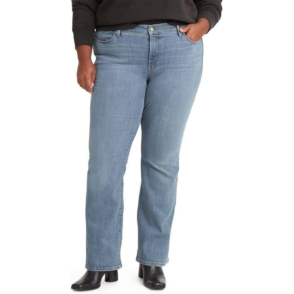 imageLevis Womens Classic Bootcut JeansSlate Ideal Clean Hem  Dark Indigo