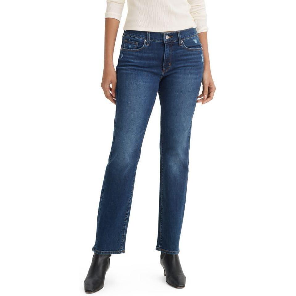 imageLevis Womens Classic Straight Jeans Also Available in PlusNew the Best Seller Clean Hem