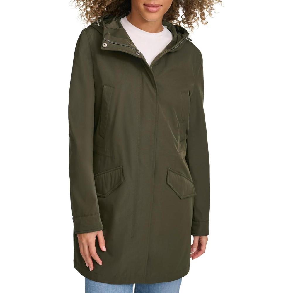 imageLevis Womens Lightweight Tech Fishtail ParkaOlive