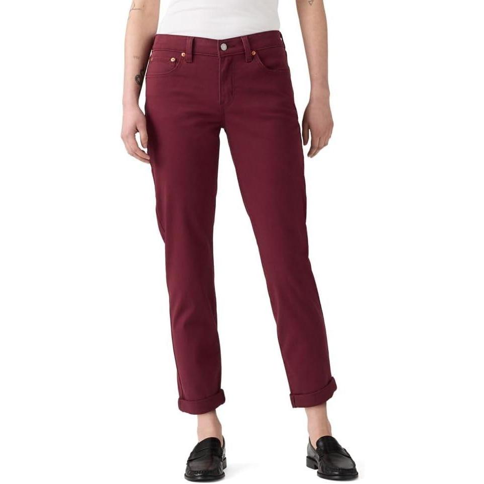 imageLevis Womens New Boyfriend JeansMerlot Twill