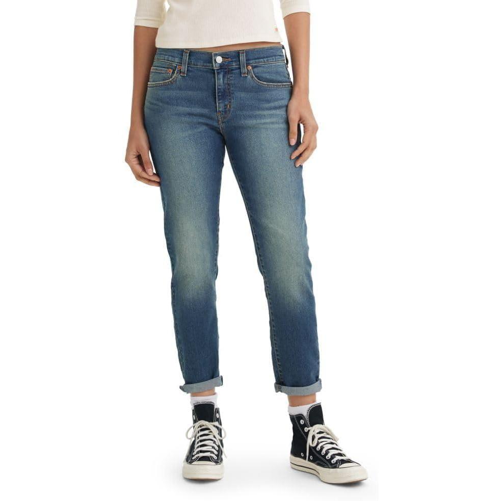 imageLevis Womens New Boyfriend JeansNew Working Late
