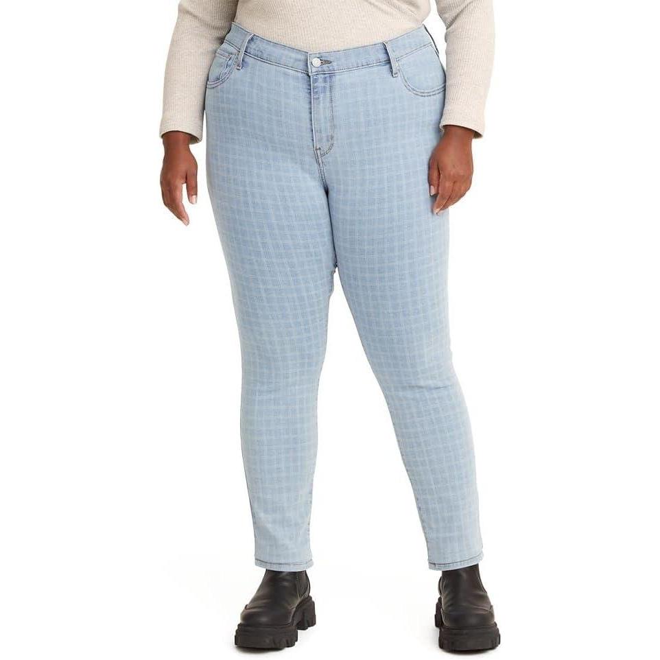 imageLevis Womens Plus Size 721 High Rise Skinny JeansLapis Spree Light Indigo