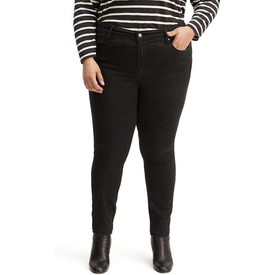 imageLevis Womens Plus Size 721 High Rise Skinny JeansNew Black Peony