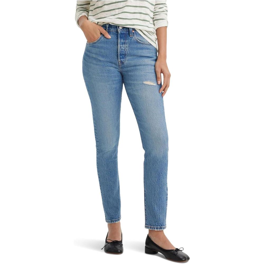 imageLevis Womens Premium 501 SkinnyHistorically Blue