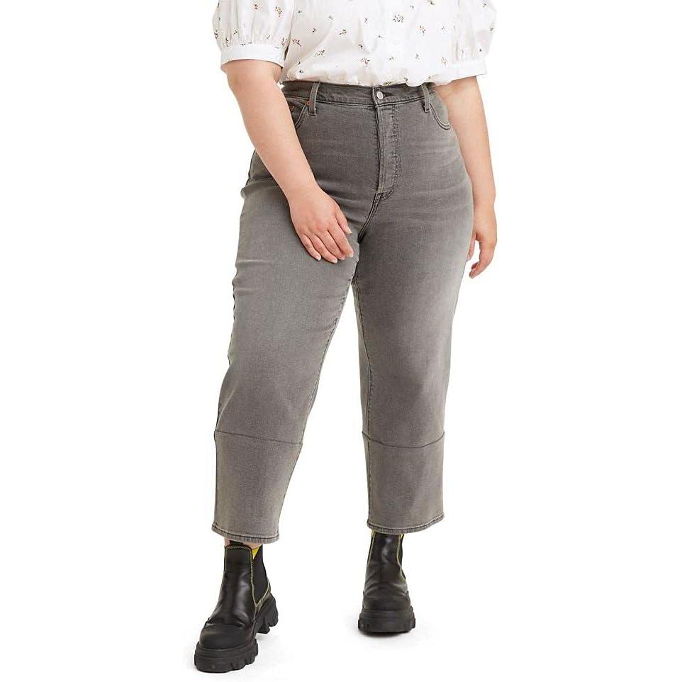 imageLevis Womens Ribcage Straight Ankle JeansCosmic Chatter