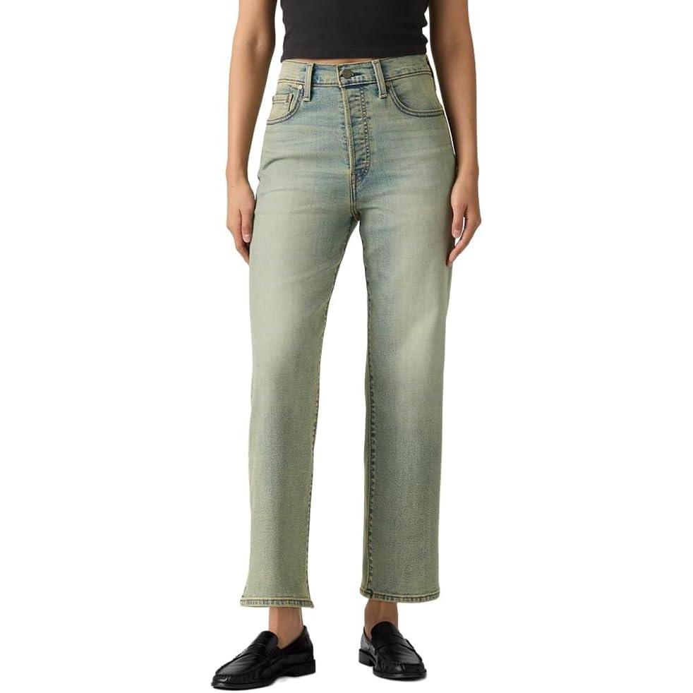 imageLevis Womens Ribcage Straight Ankle JeansNew Miners Business Stretch