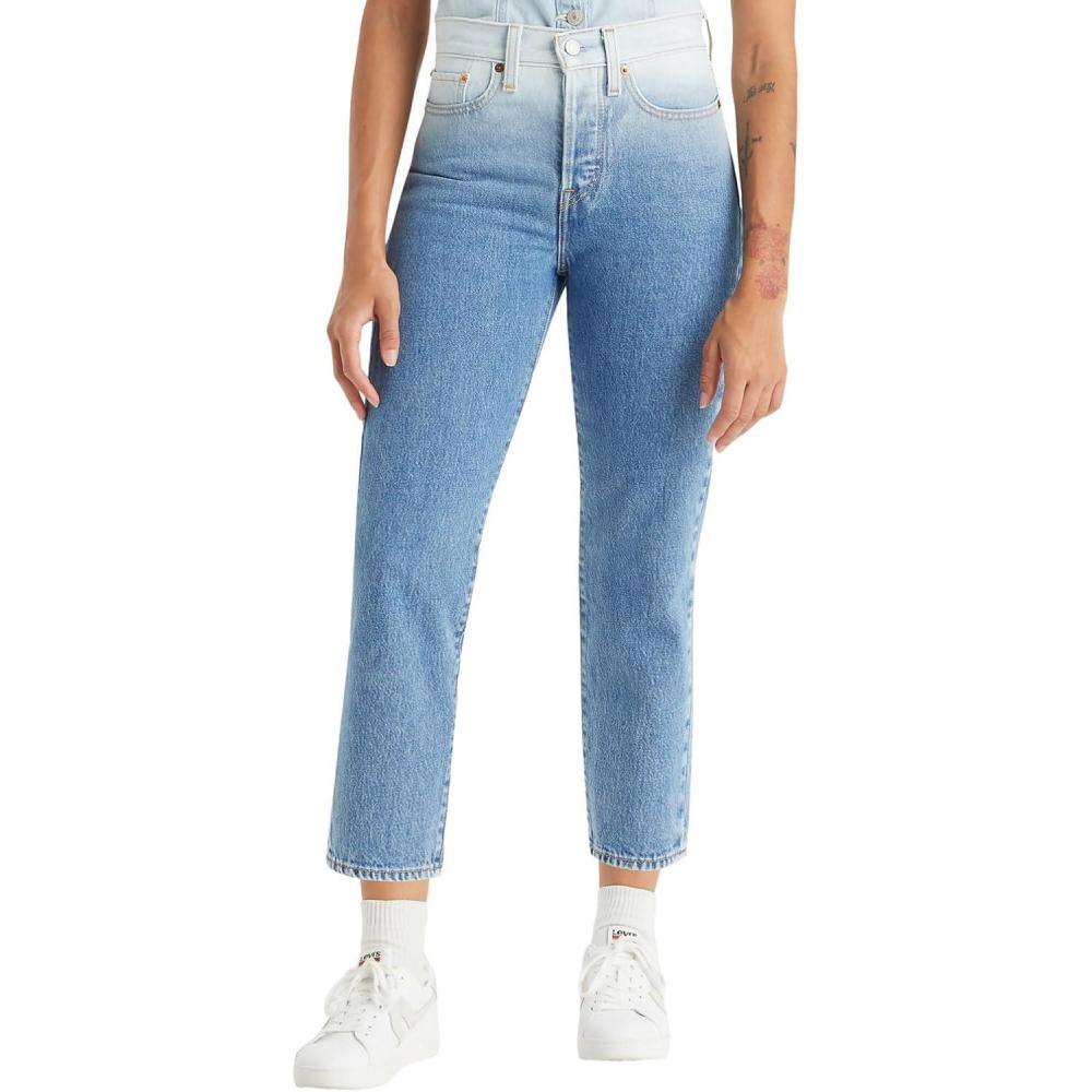 imageLevis Womens Wedgie Straight JeansNew Snowmelt