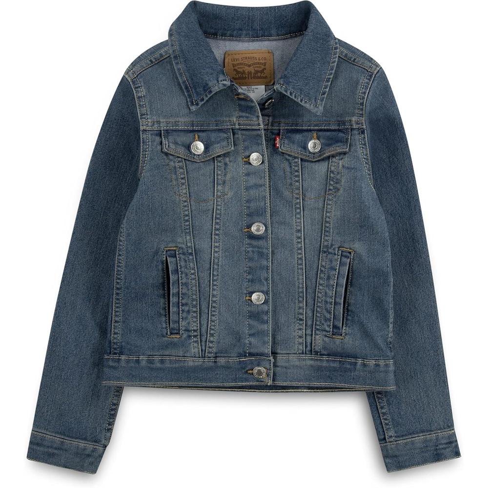 imageLevis girls And Baby Trucker JacketVintage Waters