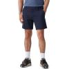 Navy Waves Warp Knit