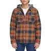 Red Gold Ombre Plaid