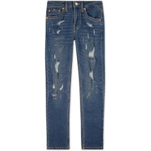 Levi’s Boys’ 510 Skinny Fit Destructed Jeans(Shredded)