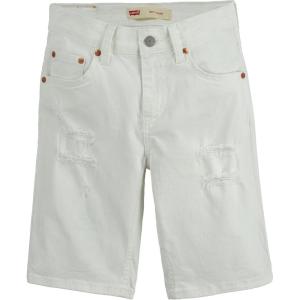 Levi’s Boys’ Boys’ Slim Fit Denim Shorts(White)
