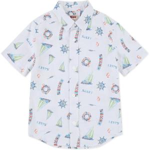 Levi’s Boys’ Short Sleeve Woven Button Up Shirt(Swim Cap)