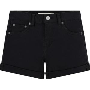 Levi’s Girl’s Girlfriend Fit Denim Shorty Shorts(Black)