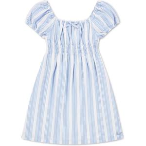 Levi’s Girls Girls’ Casual Dress(Bright White Stripe)