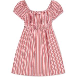 Levi’s Girls Girls’ Casual Dress(Urban Red Stripe)