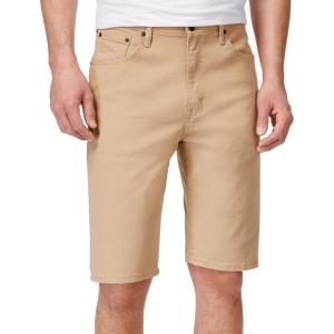 Levi’s Men’s 569 Loose Straight Denim Shorts(Covert Khaki/Bull Denim)