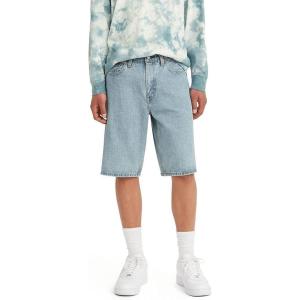 Levi’s Men’s 569 Loose Straight Denim Shorts(Light Run – Light Indigo)