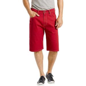Levi’s Men’s 569 Loose Straight Denim Shorts(Rio Red)