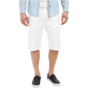 Levi’s Men’s 569 Loose Straight Denim Shorts(White/Bull Denim)