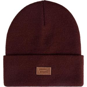 Levi’s Mens All-Season Hero Beanie Soft Knit Cuffed Winter Hat, Warm & Comfortable Everyday Style(Burgundy)