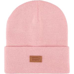 Levi’s Mens All-Season Hero Beanie Soft Knit Cuffed Winter Hat, Warm & Comfortable Everyday Style(Dusty Pink)
