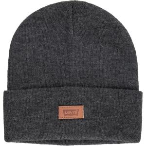 Levi’s Mens All-Season Hero Beanie Soft Knit Cuffed Winter Hat, Warm & Comfortable Everyday Style(Grey Solid)