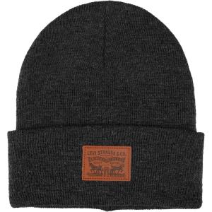 Levi’s Mens All-Season Hero Beanie Soft Knit Cuffed Winter Hat, Warm & Comfortable Everyday Style(Light Heather Grey)