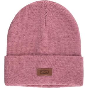 Levi’s Mens All-Season Hero Beanie Soft Knit Cuffed Winter Hat, Warm & Comfortable Everyday Style(Pink Solid)