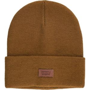 Levi’s Mens All-Season Hero Beanie Soft Knit Cuffed Winter Hat, Warm & Comfortable Everyday Style(Tan Solid)