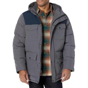 Levi’s Men’s Arctic Cloth Quilted Performance Parka(Charcoal/Navy)