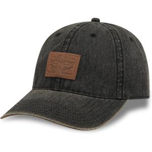 Levi’s Men’s Classic Baseball Hat with Logo(Black Denim)