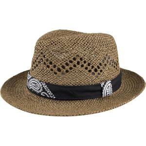 Levi’s Mens Classic Fedora Panama Hat Summer Vacation(Brown Packable)