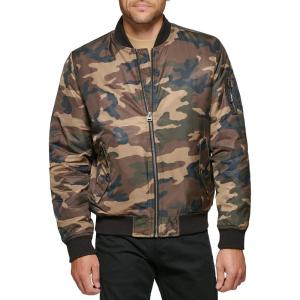 Levi’s Men’s Flight Satin Unfilled Ma-1 Bomber(Camo Ma-1 Filled)
