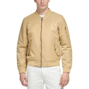 Levi’s Men’s Flight Satin Unfilled Ma-1 Bomber(Khaki Ma-1 Unfilled)
