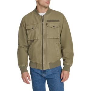 Levi’s Men’s Flight Satin Unfilled Ma-1 Bomber(Light Olive Cotton)