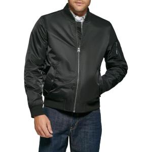 Levi’s Men’s Flight Satin Unfilled Ma-1 Bomber(New Black)