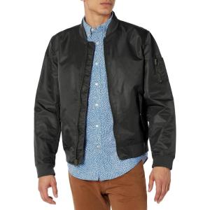 Levi’s Men’s Flight Satin Unfilled Ma-1 Bomber(New Black Unfilled)