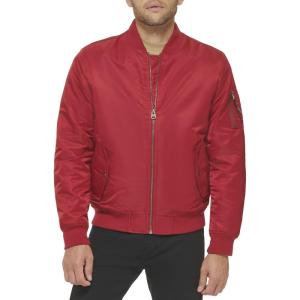 Levi’s Men’s Flight Satin Unfilled Ma-1 Bomber(Red Ma-1 Filled)